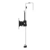 Suporte de monitor StarTech.com para cubículo - montagem individual para divisórias - ecrã até 34 polegadas com montagem VESA - suporte ergonómico ajustável em altura para divisória de escritório com gancho e braçadeira
