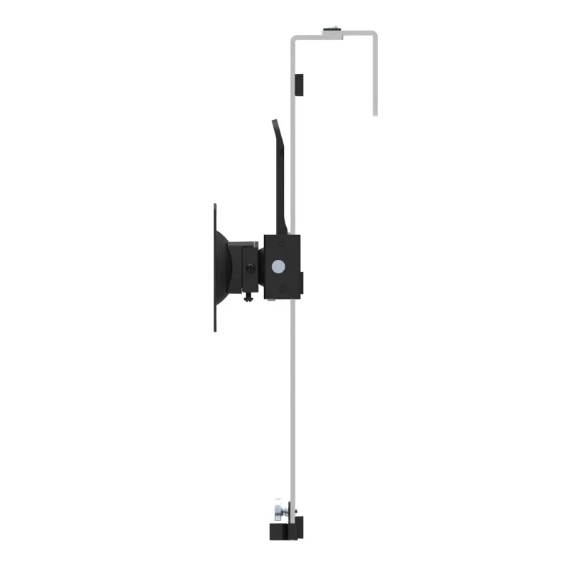 Suporte de monitor StarTech.com para cubículo - montagem individual para divisórias - ecrã até 34 polegadas com montagem VESA - suporte ergonómico ajustável em altura para divisória de escritório com gancho e braçadeira