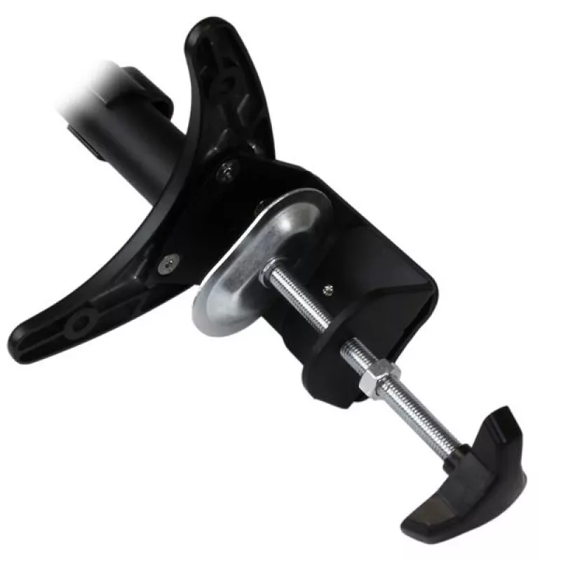Suporte de secretária StarTech.com para dois monitores - ajustável, braçadeira, 13,6 kg, 30,5 cm (12 polegadas), 61 cm (24 polegadas), 100 x 100 mm, preto