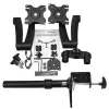 Suporte de secretária StarTech.com para dois monitores - ajustável, braçadeira, 13,6 kg, 30,5 cm (12 polegadas), 61 cm (24 polegadas), 100 x 100 mm, preto