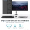 Suporte de secretária StarTech.com para dois monitores - ajustável, braçadeira, 13,6 kg, 30,5 cm (12 polegadas), 61 cm (24 polegadas), 100 x 100 mm, preto