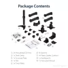 Suporte de secretária StarTech.com para dois monitores - ajustável, braçadeira, 13,6 kg, 30,5 cm (12 polegadas), 61 cm (24 polegadas), 100 x 100 mm, preto
