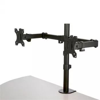 Braço StarTech.com para dois monitores com montagem na secretária - braçadeira/passagem de cabo para monitor VESA até 32 polegadas - braço de monitor articulado ergonómico - altura ajustável/inclinação/rotação/giro