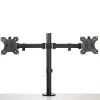 Braço StarTech.com para dois monitores com montagem na secretária - braçadeira/passagem de cabo para monitor VESA até 32 polegadas - braço de monitor articulado ergonómico - altura ajustável/inclinação/rotação/giro