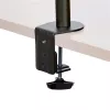 Braço StarTech.com para dois monitores com montagem na secretária - braçadeira/passagem de cabo para monitor VESA até 32 polegadas - braço de monitor articulado ergonómico - altura ajustável/inclinação/rotação/giro