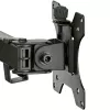 Braço StarTech.com para dois monitores com montagem na secretária - braçadeira/passagem de cabo para monitor VESA até 32 polegadas - braço de monitor articulado ergonómico - altura ajustável/inclinação/rotação/giro