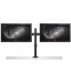 Braço StarTech.com para dois monitores com montagem na secretária - braçadeira/passagem de cabo para monitor VESA até 32 polegadas - braço de monitor articulado ergonómico - altura ajustável/inclinação/rotação/giro