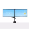 Braço StarTech.com para dois monitores com montagem na secretária, suporte de monitor totalmente articulado para 2 ecrãs VESA até 32 polegadas (8 kg), altura ajustável, braçadeira/passagem de secretária, mola mecânica