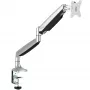 Suporte StarTech.com para monitor com montagem na secretária - suporte VESA ergonómico de alta resistência - ecrã individual de 9 kg - totalmente articulado, altura ajustável, articulado - alumínio - braçadeira/passagem de secretária - prateado
