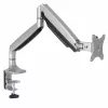 Suporte StarTech.com para monitor com montagem na secretária - suporte VESA ergonómico de alta resistência - ecrã individual de 9 kg - totalmente articulado, altura ajustável, articulado - alumínio - braçadeira/passagem de secretária - prateado