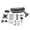 Suporte StarTech.com para monitor com montagem na secretária - suporte VESA ergonómico de alta resistência - ecrã individual de 9 kg - totalmente articulado, altura ajustável, articulado - alumínio - braçadeira/passagem de secretária - prateado