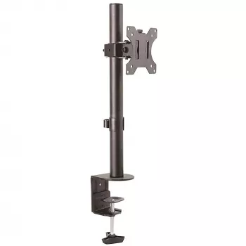 Suporte StarTech.com para monitor individual com montagem na secretária – montagem robusta em coluna para um ecrã, até 8 kg, compatível com VESA – suporte de monitor ergonómico ajustável em altura – braçadeira/passagem de secretária