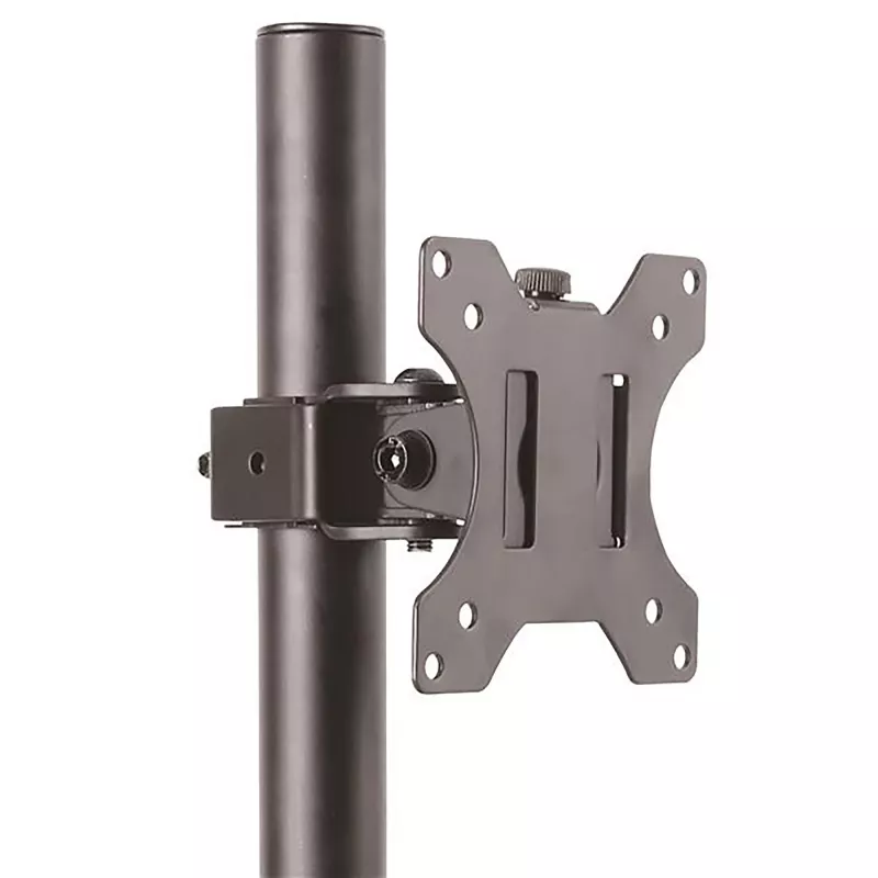 Suporte StarTech.com para monitor individual com montagem na secretária – montagem robusta em coluna para um ecrã, até 8 kg, compatível com VESA – suporte de monitor ergonómico ajustável em altura – braçadeira/passagem de secretária