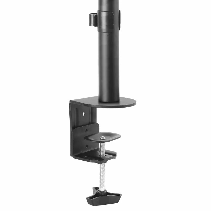 Suporte StarTech.com para monitor individual com montagem na secretária – montagem robusta em coluna para um ecrã, até 8 kg, compatível com VESA – suporte de monitor ergonómico ajustável em altura – braçadeira/passagem de secretária