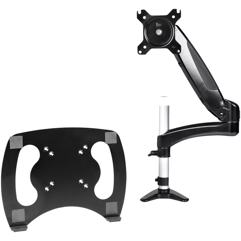 Suporte StarTech.com para portátil com montagem na secretária – braço articulado totalmente móvel para portátil ou monitor individual de 34 polegadas – placa de montagem VESA para portáteis – suporte ergonómico ajustável para notebook – braçadeira de secretária