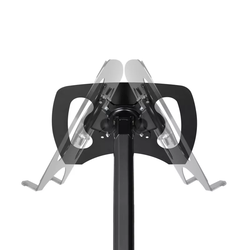 Suporte StarTech.com para portátil com montagem na secretária – braço articulado totalmente móvel para portátil ou monitor individual de 34 polegadas – placa de montagem VESA para portáteis – suporte ergonómico ajustável para notebook – braçadeira de secretária