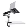 Suporte StarTech.com para portátil com montagem na secretária – braço articulado totalmente móvel para portátil ou monitor individual de 34 polegadas – placa de montagem VESA para portáteis – suporte ergonómico ajustável para notebook – braçadeira de secretária