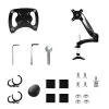Suporte StarTech.com para portátil com montagem na secretária – braço articulado totalmente móvel para portátil ou monitor individual de 34 polegadas – placa de montagem VESA para portáteis – suporte ergonómico ajustável para notebook – braçadeira de secretária