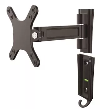 Braço StarTech.com para monitor com montagem na parede - articulação individual, 15 kg, 33 cm (13 polegadas), 68,6 cm (27 polegadas), 75 x 75 mm, 100 x 100 mm, preto