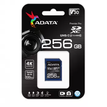 ADATA ASDX256GUI3V30S-R cartão de memória 256 GB SDXC UHS-I Class 10