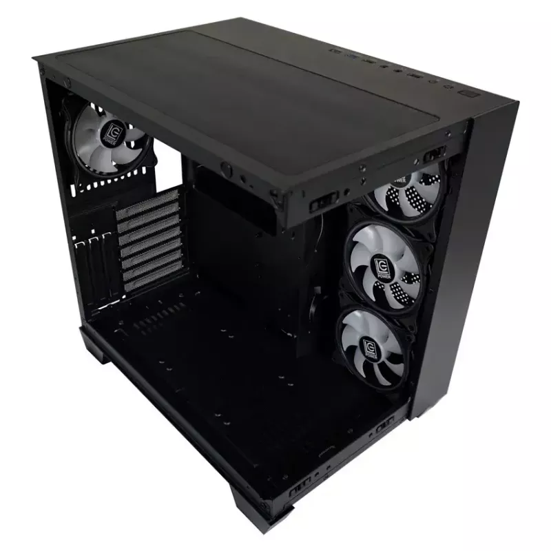 Caixa de PC LC-Power 809B Midi Tower preta