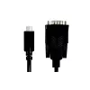 LogiLink AU0051A cabo adaptador série de USB-C para RS232 (DB9), 1,2 m, preto