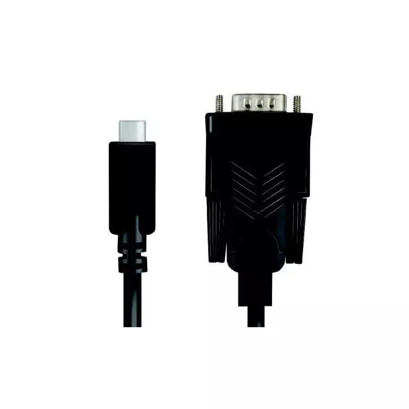LogiLink AU0051A cabo adaptador série de USB-C para RS232 (DB9), 1,2 m, preto