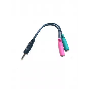 Cabo de áudio Microconnect AUDALS015 0,25 m 3,5 mm 2 x 3,5 mm preto