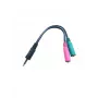 Cabo de áudio Microconnect AUDALS015 0,25 m 3,5 mm 2 x 3,5 mm preto
