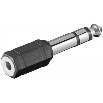Adaptador de cabo Microconnect AUDANR 6,3 mm para 3,5 mm preto