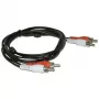 Cabo de áudio Microconnect AUDCC5 5 m 2 x RCA preto