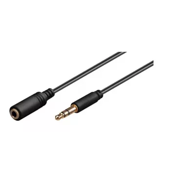 Cabo de áudio Microconnect AUDLG3G 3 m 3,5 mm preto