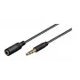 Microconnect AUDLG5G Cabo de áudio 5 m 3,5 mm preto