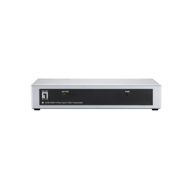 Transmissor AV LevelOne 4-Port Cat.5 Transmissor VGA