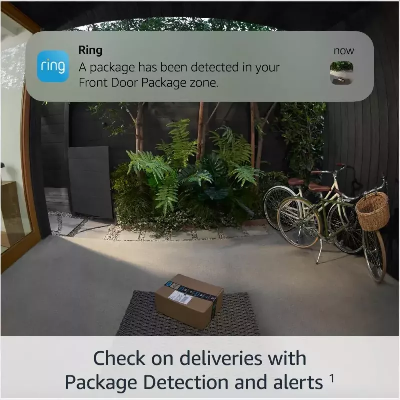 Amazon Ring Battery Video Doorbell Pro B0B2BNM4PV campainha de vídeo inteligente, Wi-Fi, vídeo HD+, visão noturna, áudio bidirecional