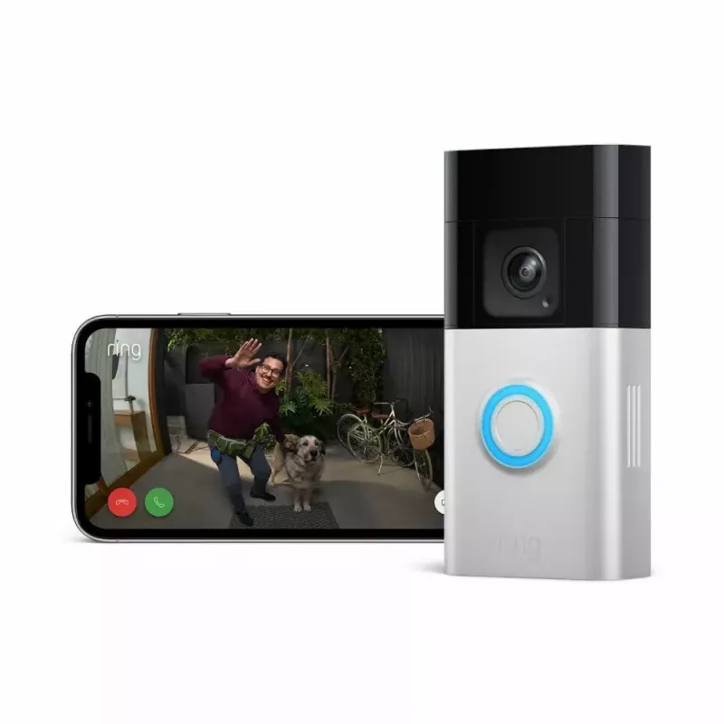 Amazon Ring Battery Video Doorbell Pro B0B2BNM4PV campainha de vídeo inteligente, Wi-Fi, vídeo HD+, visão noturna, áudio bidirecional