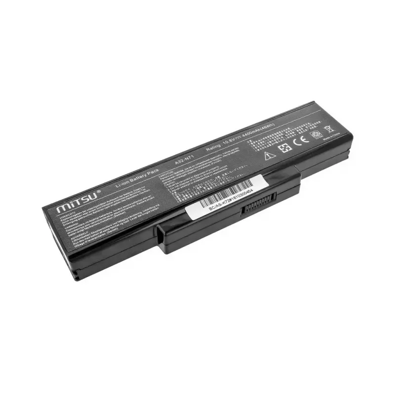 Bateria MITSU para ASUS K72 K73 N73 X77, 4400 mAh, 10,8–11,1 V