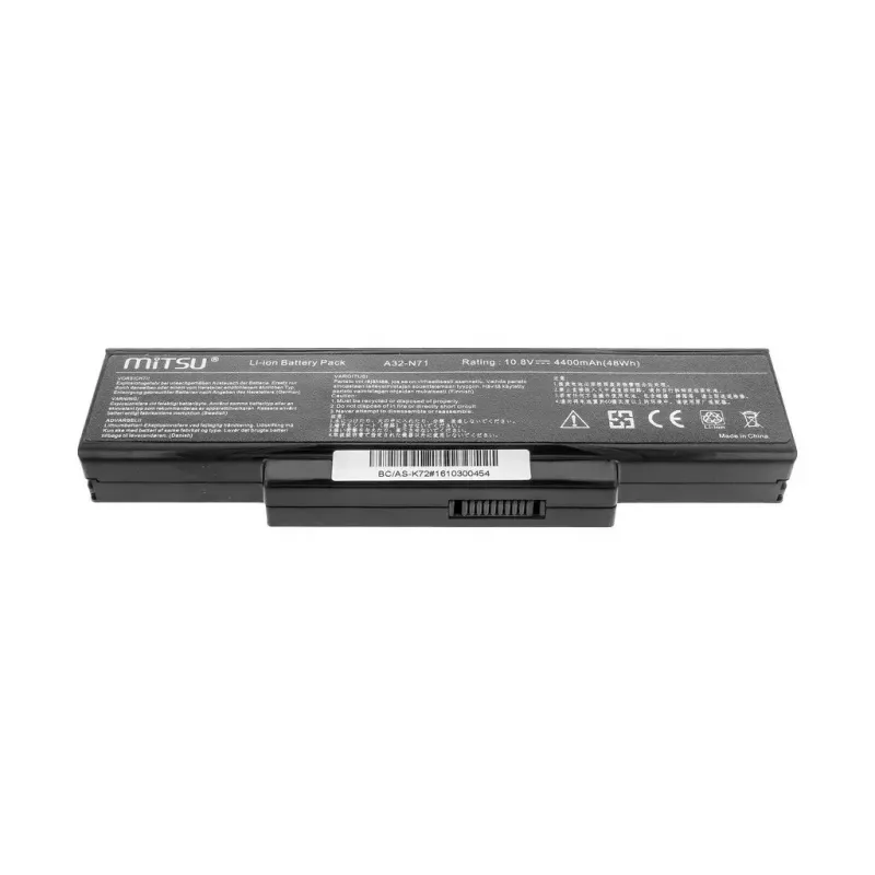 Bateria MITSU para ASUS K72 K73 N73 X77, 4400 mAh, 10,8–11,1 V