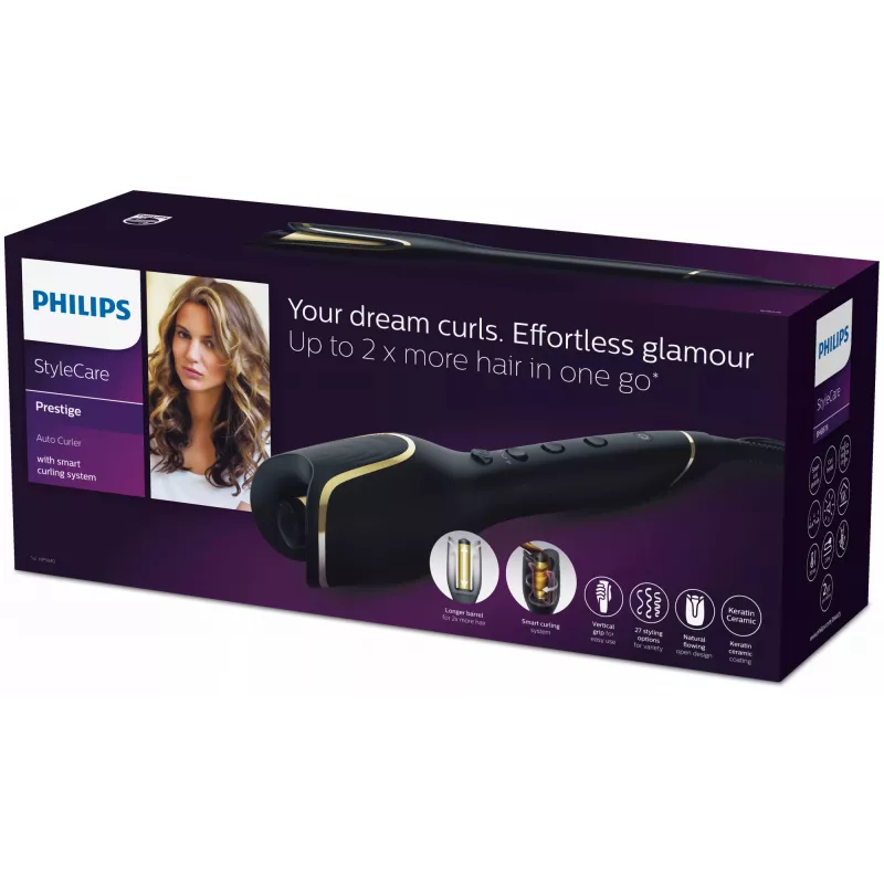 Modelador de caracóis automático Philips StyleCare Prestige BHB876/00