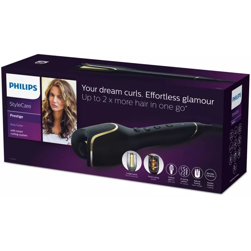Modelador de caracóis automático Philips StyleCare Prestige BHB876/00