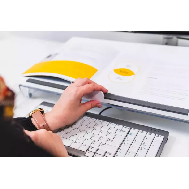 Suporte de documentos/inclinação para escrita BakkerElkhuizen FlexDesk 630