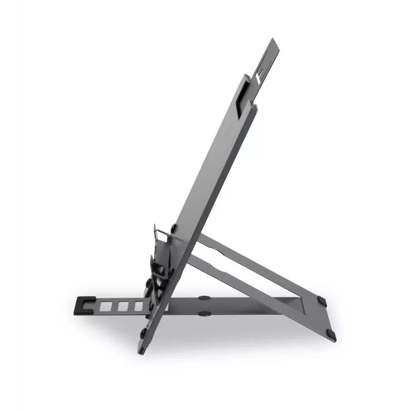 BakkerElkhuizen Ergo-Q Hybrid Pro, suporte para portátil, preto, cinzento-escuro, alumínio, borracha, aço, 25,4 cm (10 polegadas), 40,6 cm (16 polegadas), 25,4 cm (10 polegadas)