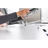 BakkerElkhuizen Q-note 350 suporte para notebook, suporte para portátil, transparente, plástico, aço, 25,4 cm (10 polegadas), 50,8 cm (20 polegadas), 110 - 230 mm