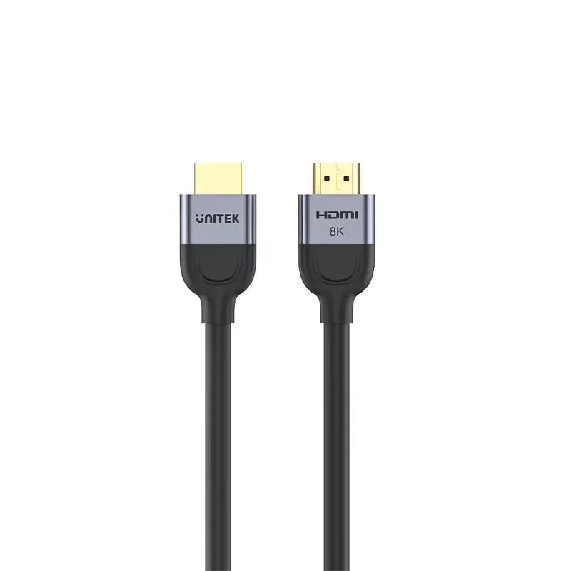 Cabo HDMI UNITEK C11086GY01-2M 2m 48 Gbit/s ARC preto cinzento