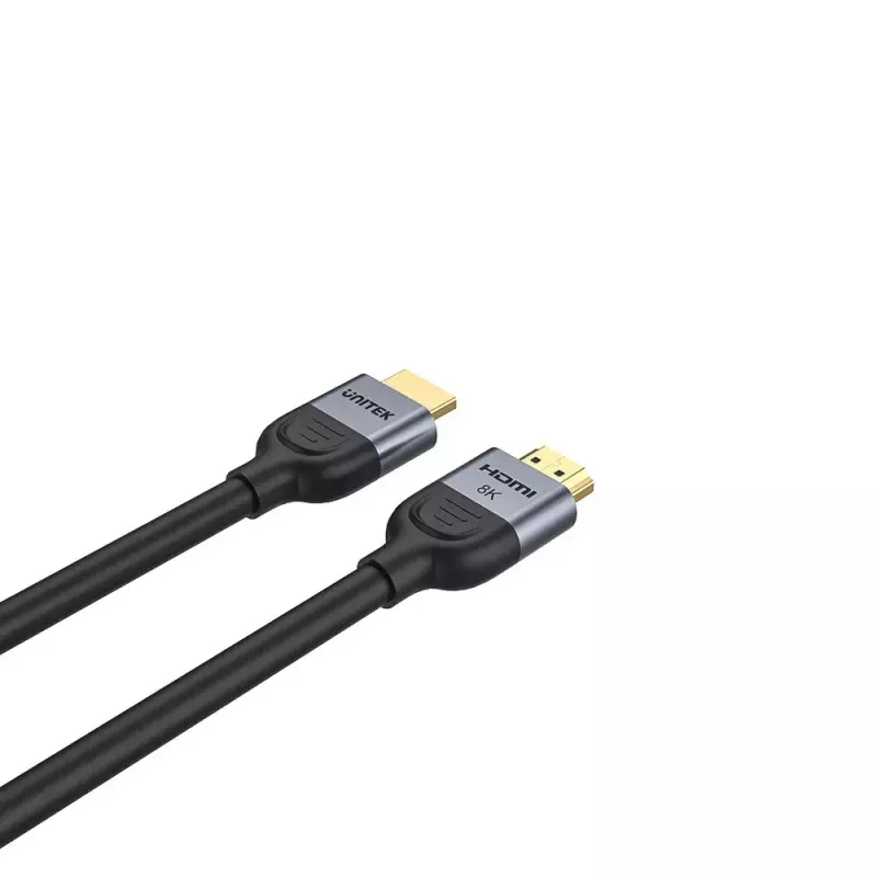 Cabo HDMI UNITEK C11086GY01-2M 2m 48 Gbit/s ARC preto cinzento