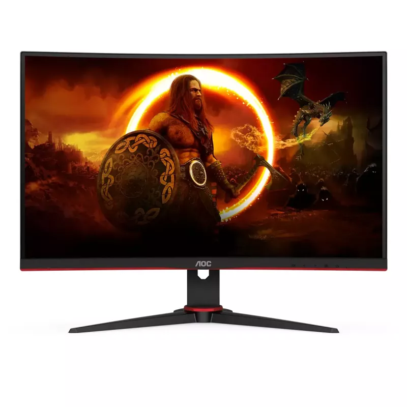 Monitor de computador AOC G2 C27G2E/BK 68,6 cm (27 polegadas) 1920 x 1080 píxeis Full HD preto, vermelho