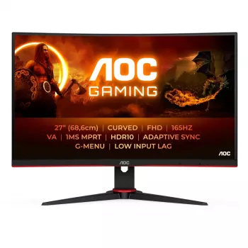 Monitor de computador AOC G2 C27G2E/BK 68,6 cm (27 polegadas) 1920 x 1080 píxeis Full HD preto, vermelho