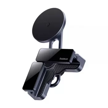 Suporte magnético de ecrã para automóvel Baseus MaxView cinzento para fixação de smartphone e tablet no ecrã do veículo