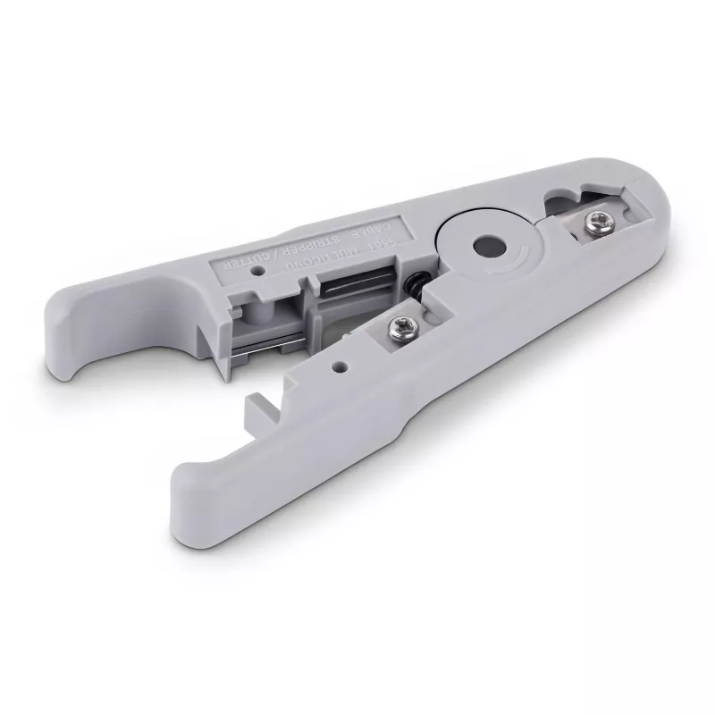 StarTech.com descarnador e cortador de cabos de rede, descarnador profissional para cabos UTP/FTP/STP/Coax, ferramenta rotativa de descarnar e cortar