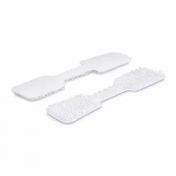 StarTech.com etiquetas para cabos de 3,5 polegadas (9cm), pack de 100, branco, etiquetas de cabos com fecho de velcro de gancho a gancho, identificação de cabos escrevíveis para gestão de cabos, etiquetas de identificação de cabos